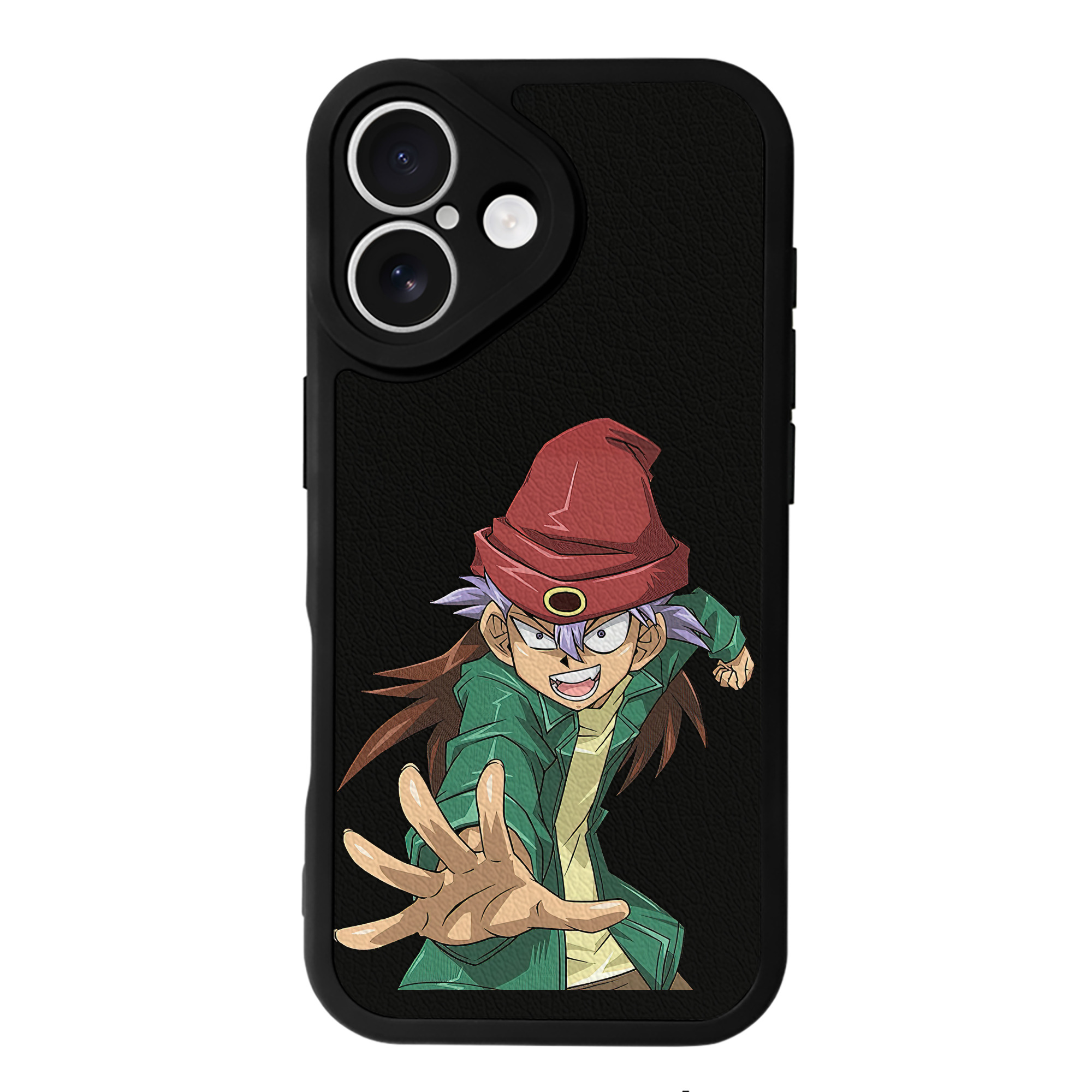 （画像用） 遊☆戯☆王 Yu-Gi-Oh! 【iPhone 16シリーズ対応】シリコンスマホケース（レザー調） 材質：シリコン